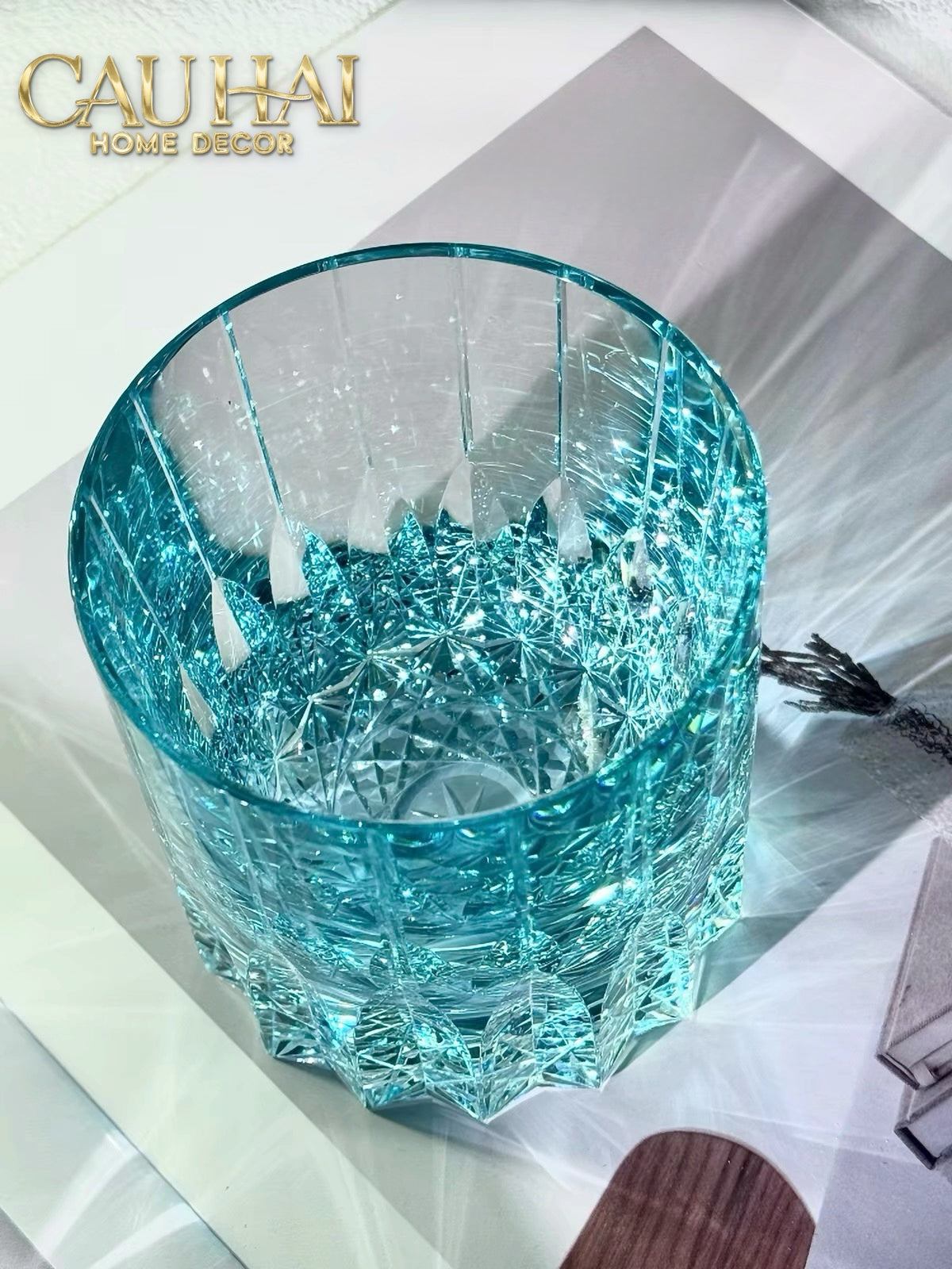 Ly Pha Lê Mirrored Cristalleries Whisky Glass-LY THỦY TINH-CẬU HAI HOME DECOR-CẬU HAI HOME DECOR