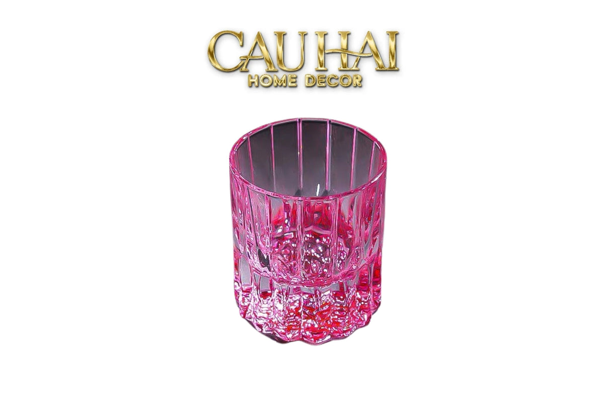 Ly Pha Lê Mirrored Cristalleries Whisky Glass-LY THỦY TINH-CẬU HAI HOME DECOR-Rosé-CẬU HAI HOME DECOR