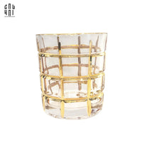 Ly Shot Brandy Whiskey Pha Lê Eden Allure Gold Lignes 300Ml 9x10cm-LY THỦY TINH-CẬU HAI HOME DECOR