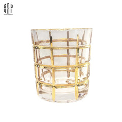 Ly Shot Brandy Whiskey Pha Lê Eden Allure Gold Lignes 300Ml 9x10cm-LY THỦY TINH-CẬU HAI HOME DECOR