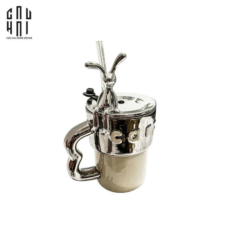 Ly Silver Bunny Ss22-LY THỦY TINH-CẬU HAI HOME DECOR