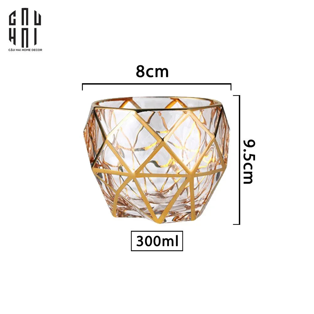 Ly Thuỷ Tinh Crystal D'Or Trinity 300Ml-LY THỦY TINH-CẬU HAI HOME DECOR