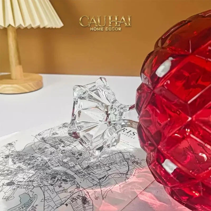 Ly Tráng Miệng Thuỷ Tinh Ruby Glacée Coupe Dessert-LY THỦY TINH-CẬU HAI HOME DECOR