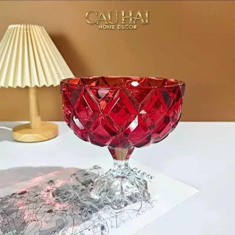 Ly Tráng Miệng Thuỷ Tinh Ruby Glacée Coupe Dessert-LY THỦY TINH-CẬU HAI HOME DECOR