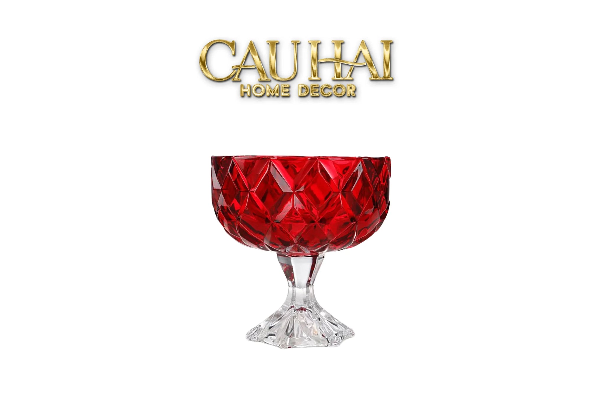 Ly Tráng Miệng Thuỷ Tinh Ruby Glacée Coupe Dessert-LY THỦY TINH-CẬU HAI HOME DECOR