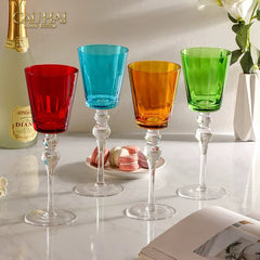 Ly Vang Đỏ Thuỷ Tinh Crimson Peak Lily - Red Wine Glasses 8.5x25 260ml-LY THỦY TINH-CẬU HAI HOME DECOR