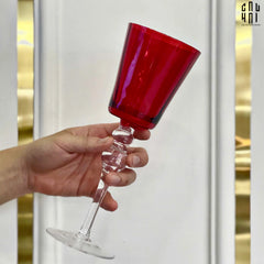Ly Vang Đỏ Thuỷ Tinh Crimson Peak Lily - Red Wine Glasses 8.5x25 260ml-LY THỦY TINH-CẬU HAI HOME DECOR