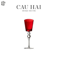 Ly Vang Đỏ Thuỷ Tinh Crimson Peak Lily - Red Wine Glasses 8.5x25 260ml-LY THỦY TINH-CẬU HAI HOME DECOR