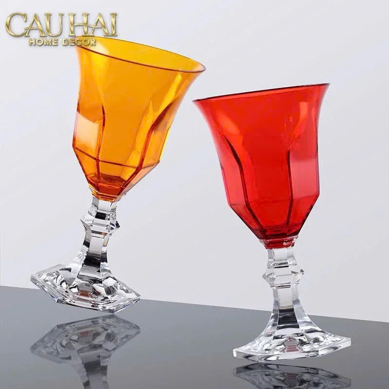 Ly Vang PP Acrylic Đỏ Alluriyyll - PP Acrylic Ruby Rouge Wines Glasses H18.5 270ML-LY THỦY TINH-CẬU HAI HOME DECOR