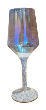 Ly Vang Thuỷ Tinh Đính Kim Cương - Diamond Bling Bling 6.5x23 450ML-LY THỦY TINH-Đối tác tại Trung Quốc theo từng đơn đặt hàng-CẬU HAI HOME DECOR