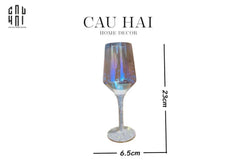 Ly Vang Thuỷ Tinh Đính Kim Cương - Diamond Bling Bling 6.5x23 450ML-LY THỦY TINH-CẬU HAI HOME DECOR