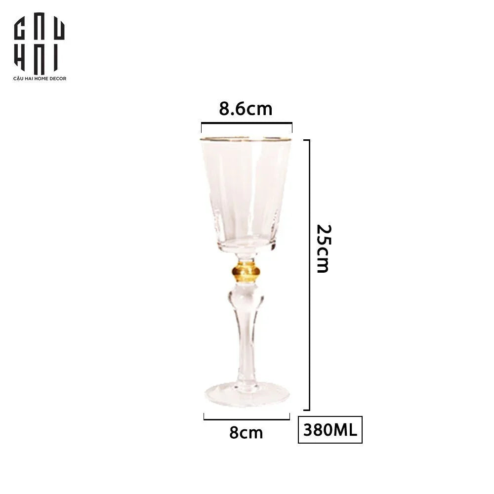 Ly Vang Thuỷ Tinh Symphony 8x25 380ml Wine Glasses-LY THỦY TINH-CẬU HAI HOME DECOR