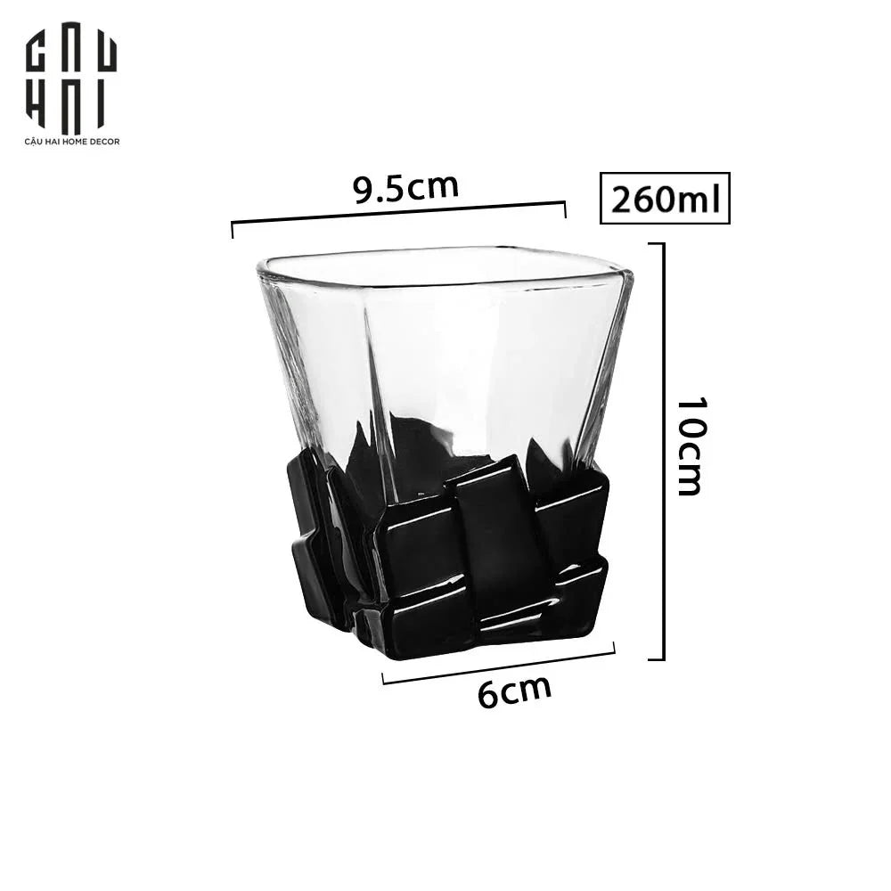 Ly Whiskey Thuỷ Tinh Black Ice Whiskey Glasses-LY THỦY TINH-CẬU HAI HOME DECOR