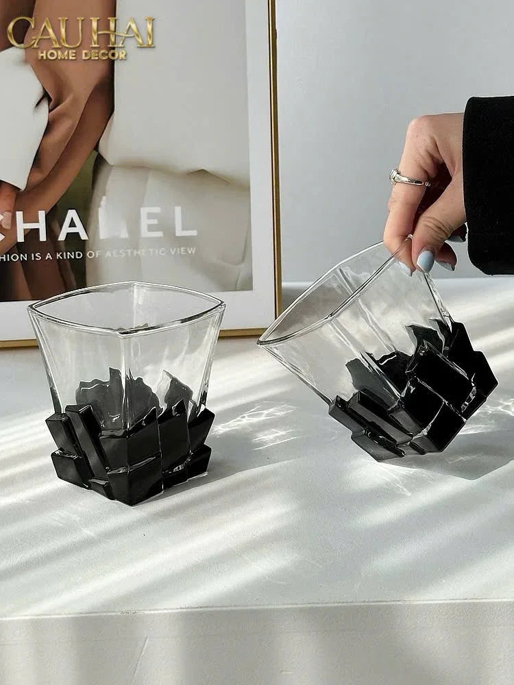 Ly Whiskey Thuỷ Tinh Black Ice Whiskey Glasses-LY THỦY TINH-CẬU HAI HOME DECOR