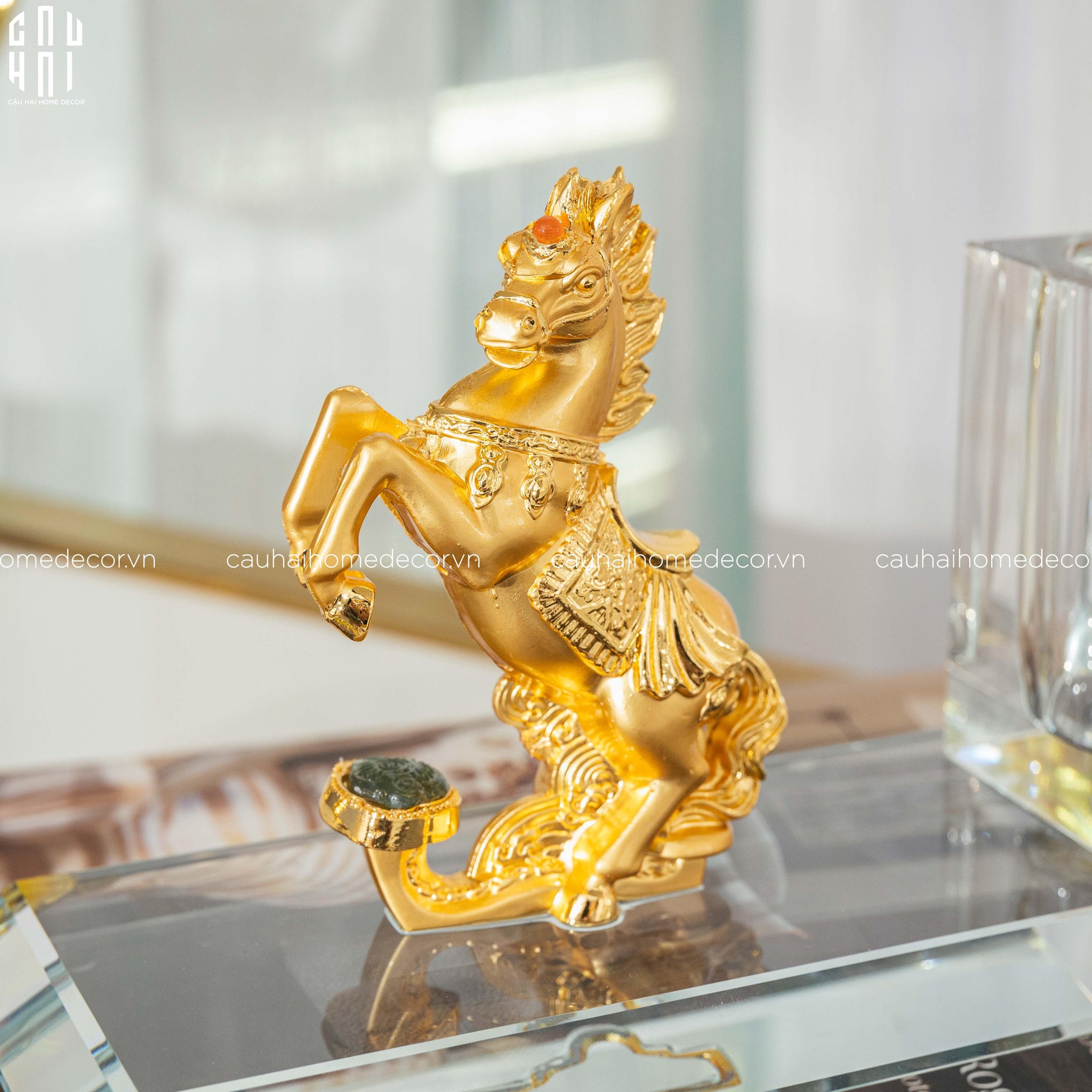 Maision De Luxe - Đế Bút Gilded Cavalier. Ss25-TƯỢNG TRANG TRÍ-CẬU HAI HOME DECOR