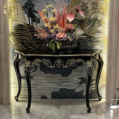 Maison Couture - Bàn Console "Lys De Versailles". - Hàng Đặt-LY THỦY TINH-CẬU HAI HOME DECOR