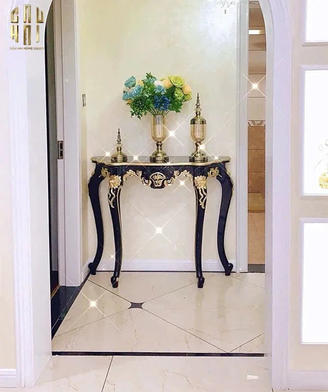 Maison Couture - Bàn Console "Lys De Versailles". - Hàng Đặt-LY THỦY TINH-CẬU HAI HOME DECOR