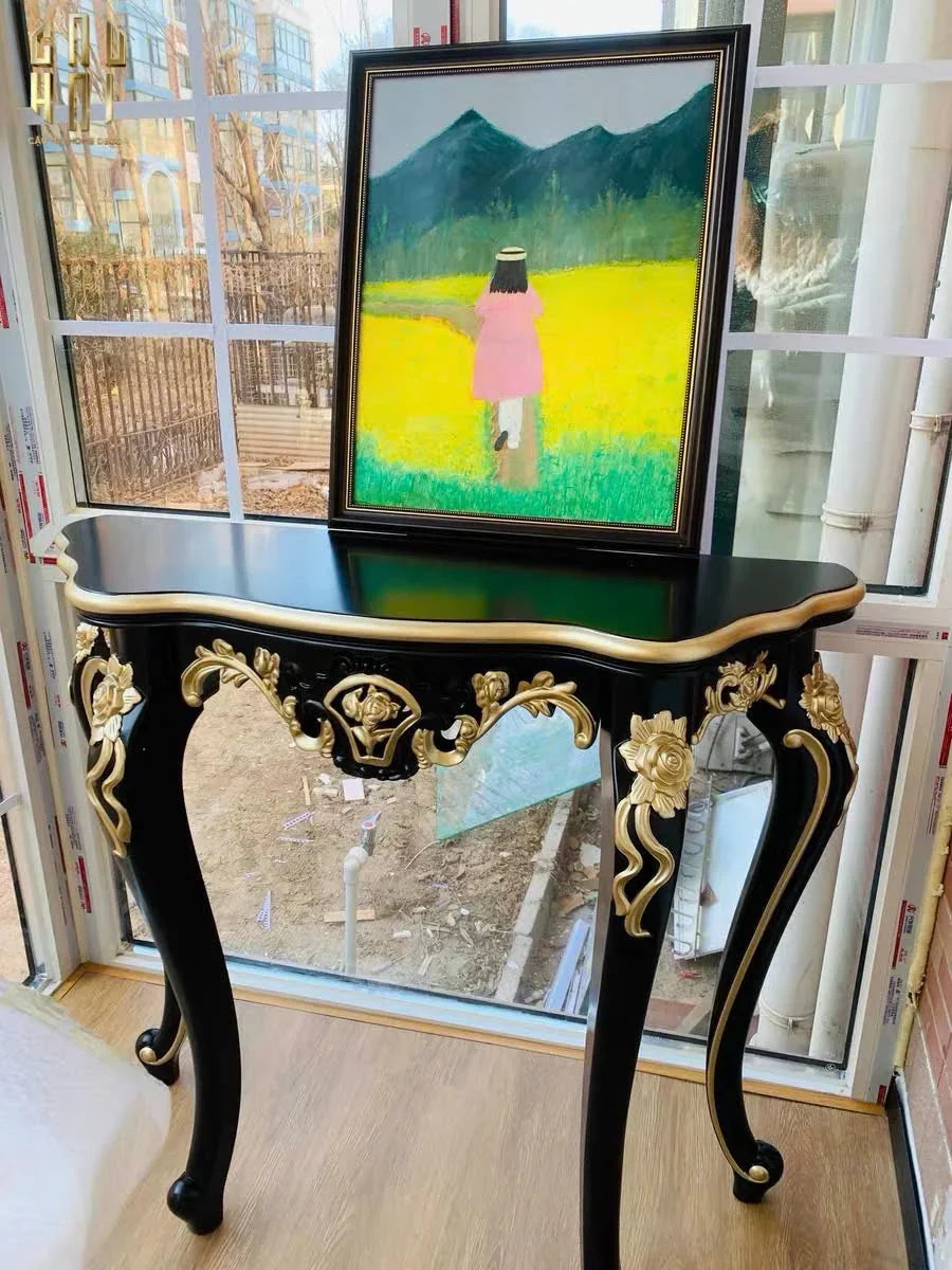 Maison Couture - Bàn Console "Lys De Versailles". - Hàng Đặt-LY THỦY TINH-CẬU HAI HOME DECOR