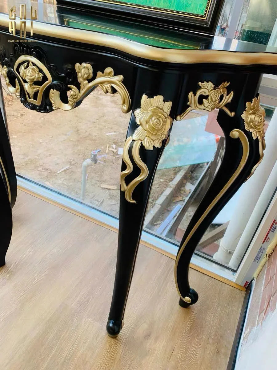 Maison Couture - Bàn Console "Lys De Versailles". - Hàng Đặt-LY THỦY TINH-CẬU HAI HOME DECOR