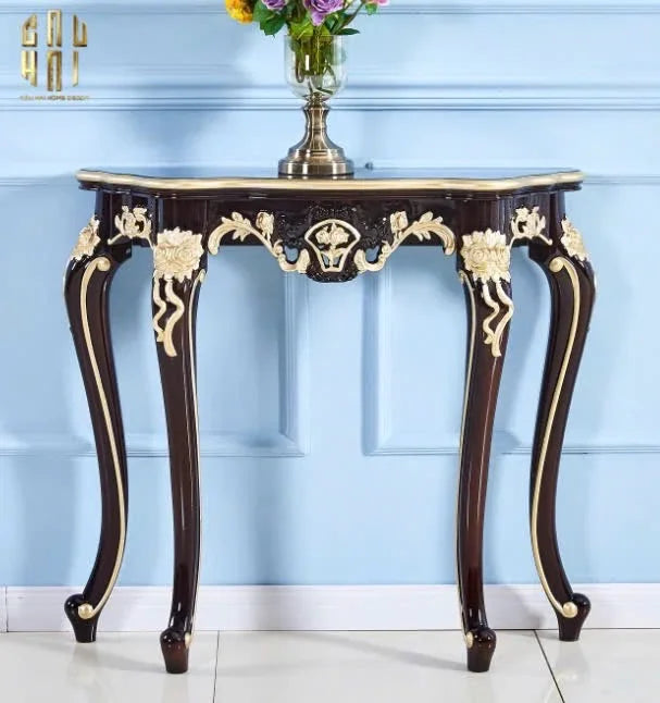 Maison Couture - Bàn Console "Lys De Versailles". - Hàng Đặt-LY THỦY TINH-CẬU HAI HOME DECOR