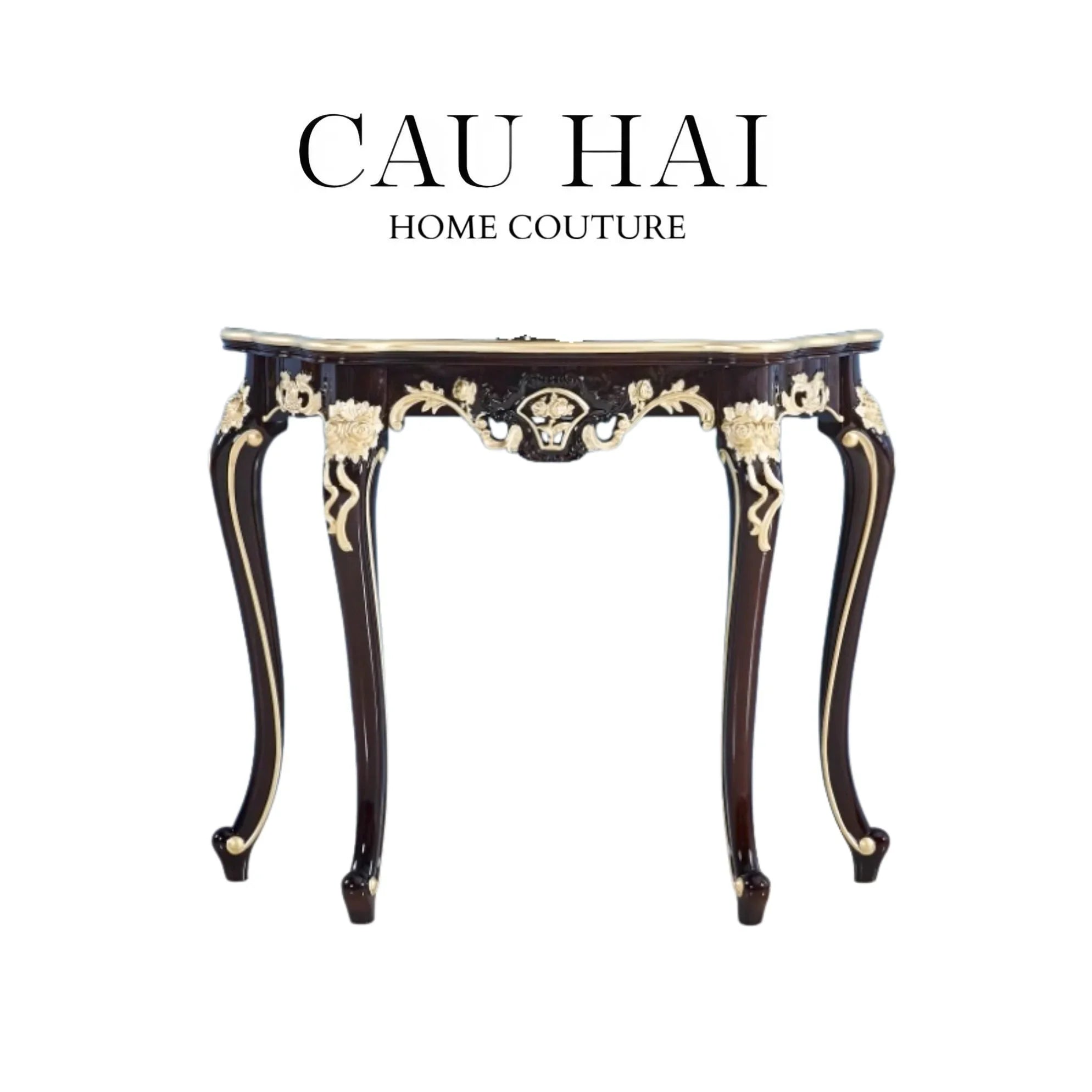 Maison Couture - Bàn Console "Lys De Versailles". - Hàng Đặt-LY THỦY TINH-CẬU HAI HOME DECOR