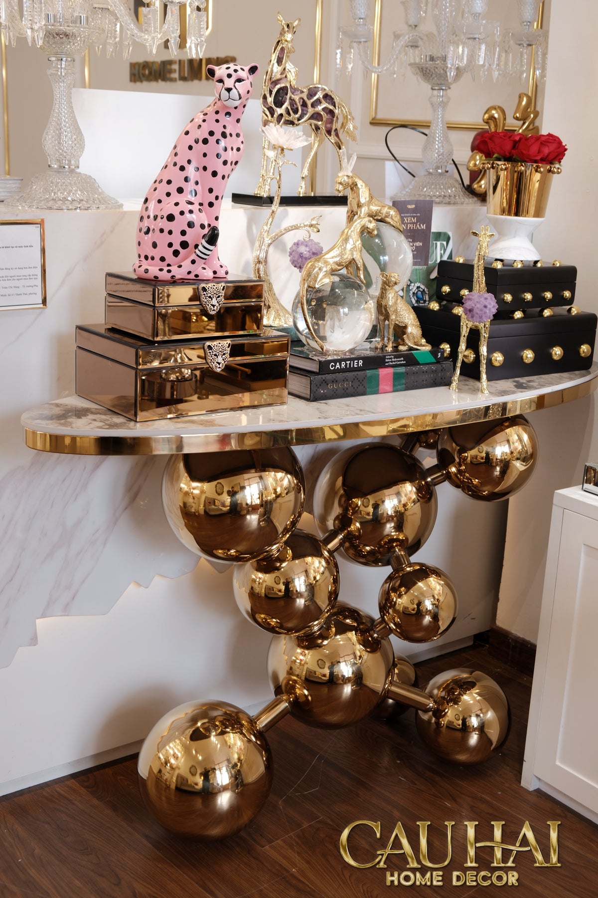 Maison Couture - Bàn Console Trang Trí Cao Cấp Sphère Royale Table-BÀN SOFA-CẬU HAI HOME DECOR-CẬU HAI HOME DECOR