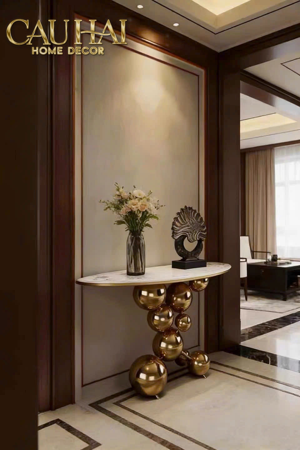 Maison Couture - Bàn Console Trang Trí Cao Cấp Sphère Royale Table-BÀN SOFA-CẬU HAI HOME DECOR-CẬU HAI HOME DECOR