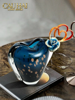 Maison Couture - Bình Hoa Aqua Crystal D’Amour H23-CẬU HAI HOME DECOR