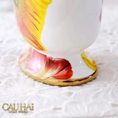 Maison Couture - Bình Hoa Bình Hoa Dáng Đàn Lyre - Prospérité Florissante - Lyre Silhouette Amphora Vase H28-CẬU HAI HOME DECOR