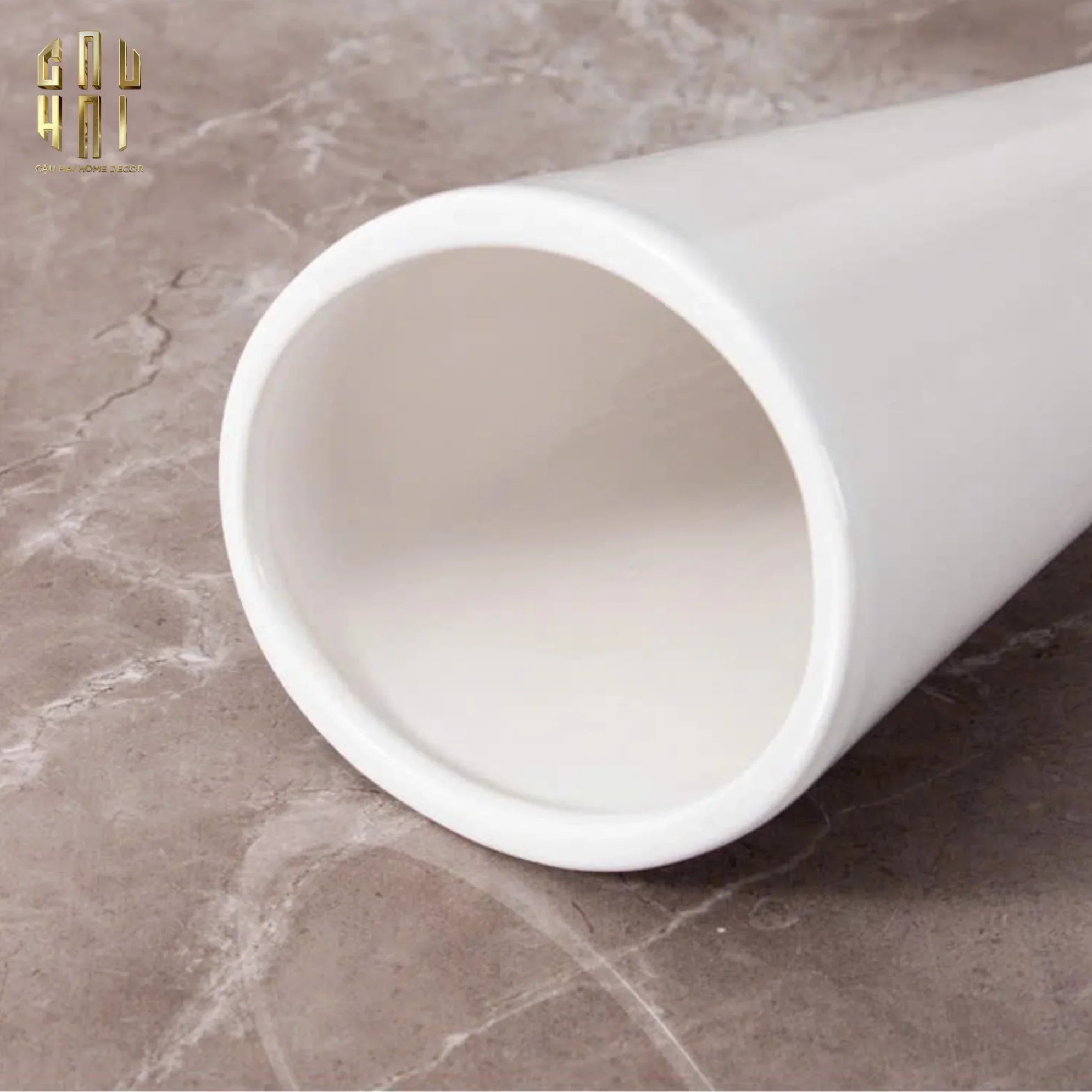 Maison Couture - Bình Hoa Catwalk High Heel Pearl White Vase H38-BÌNH HOA-CẬU HAI HOME DECOR