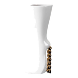Maison Couture - Bình Hoa Catwalk High Heel Pearl White Vase H38-BÌNH HOA-Đối tác tại Trung Quốc theo từng đơn đặt hàng-CẬU HAI HOME DECOR