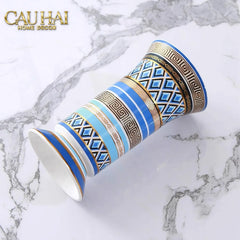 Maison Couture - Bình Hoa Colonne Impériale Azure H19-BÌNH HOA-CẬU HAI HOME DECOR