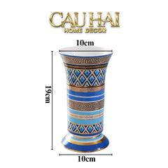Maison Couture - Bình Hoa Colonne Impériale Azure H19-BÌNH HOA-CẬU HAI HOME DECOR