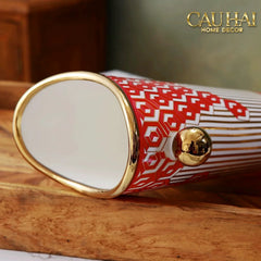 Maison Couture - Bình Hoa Dáng Đàn Lyre - Rouge Augure Amphora Vase Lyre Silhouette H28-BÌNH HOA-CẬU HAI HOME DECOR