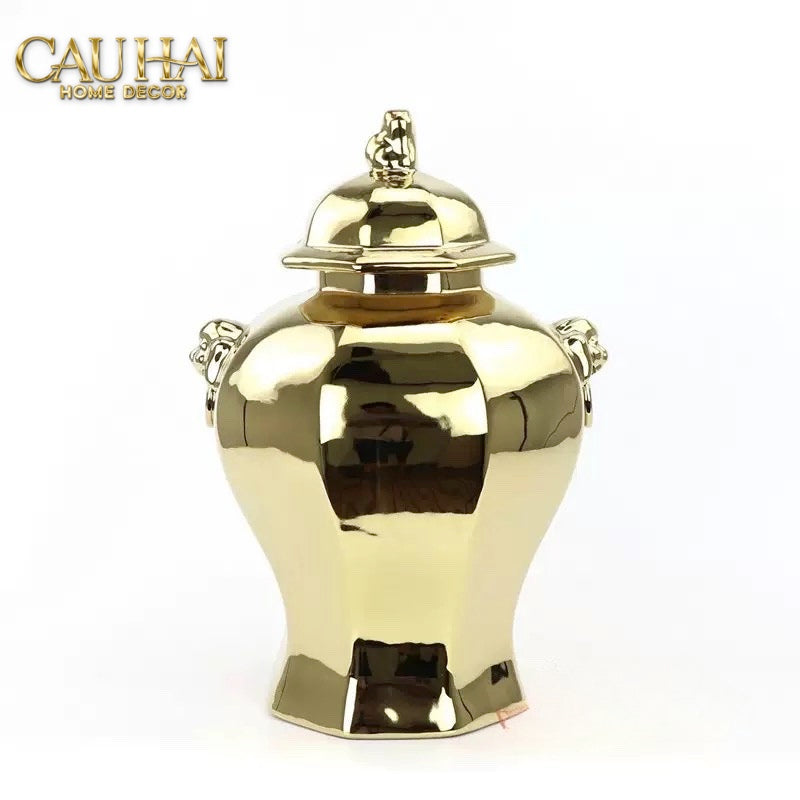 Maison Couture - Bình Hoa Hoàng Kim Nghê - Imperial Lion Regent Vessel-BÌNH HOA-CẬU HAI HOME DECOR