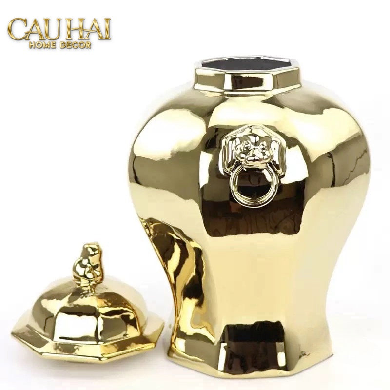 Maison Couture - Bình Hoa Hoàng Kim Nghê - Imperial Lion Regent Vessel-CẬU HAI HOME DECOR