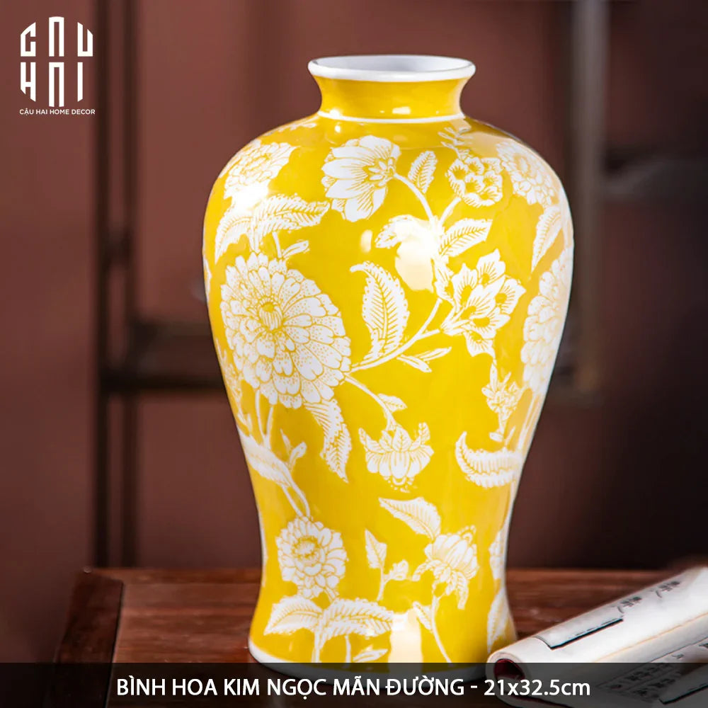 Maison Couture - Bình Hoa Hoàng Kim Soleil Royal H33-CẬU HAI HOME DECOR