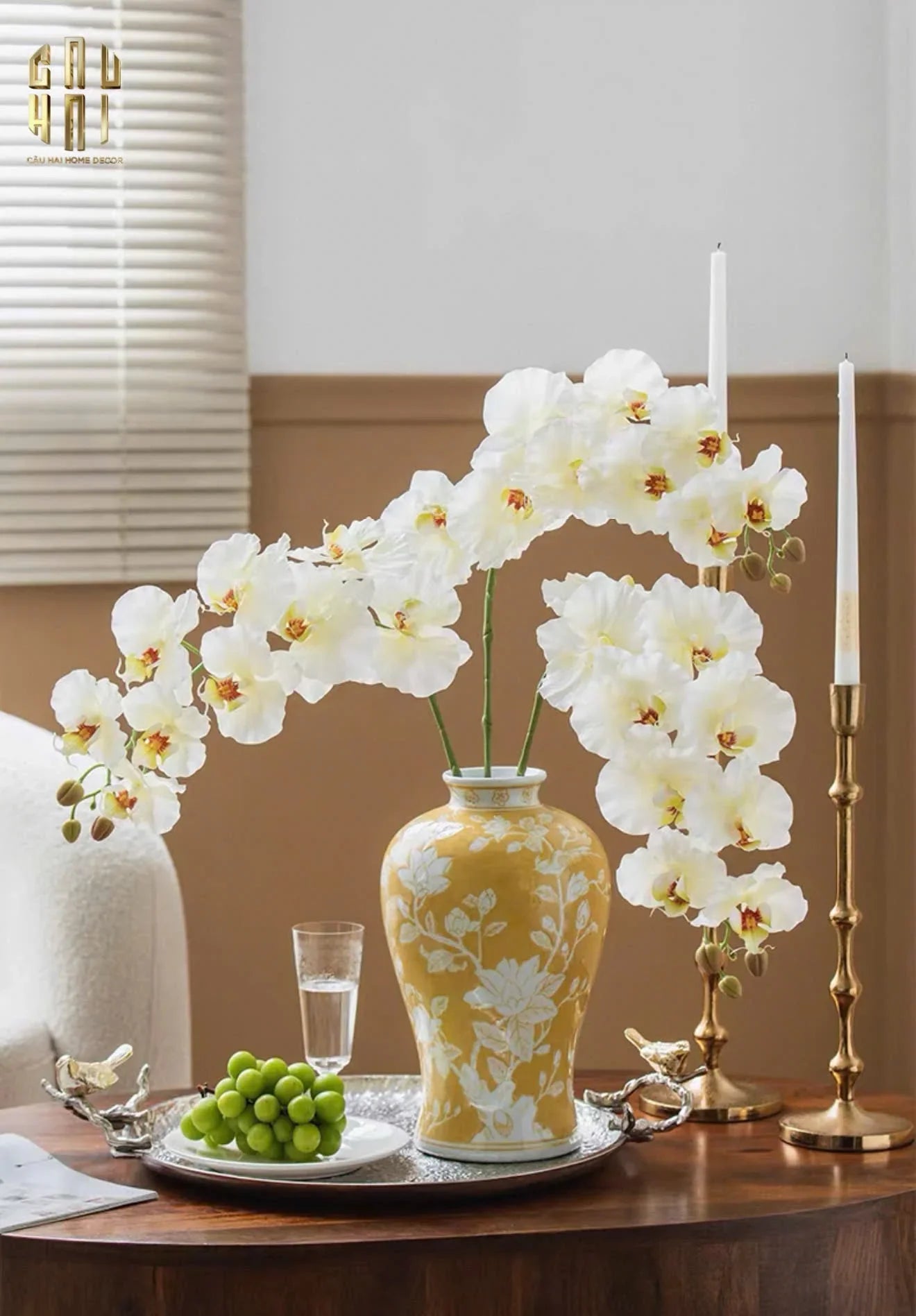 Maison Couture - Bình Hoa Hoàng Kim Soleil Royal H33-CẬU HAI HOME DECOR