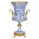 Maison Couture - Bình Hoa Imperium Empire Divine Vase - Indochine Revival Floréal Bleu Urn H40x28x23-BÌNH HOA-CẬU HAỊ HOME DECOR-CẬU HAI HOME DECOR