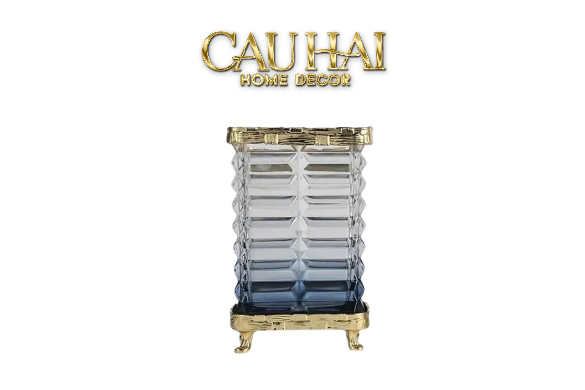 Maison Couture - Bình Hoa Pha Lê Azure Obelisk Cristalleries 22/32-BÌNH HOA-CẬU HAI HOME DECOR