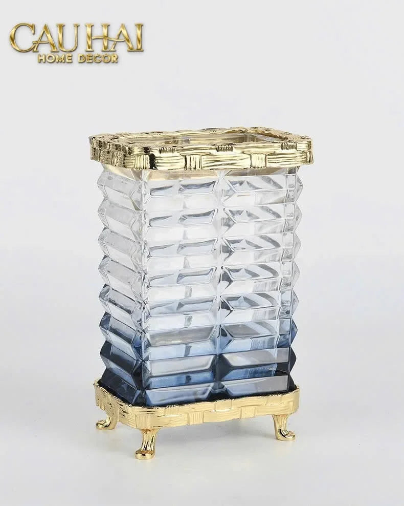 Maison Couture - Bình Hoa Pha Lê Azure Obelisk Cristalleries 22/32-BÌNH HOA-CẬU HAI HOME DECOR
