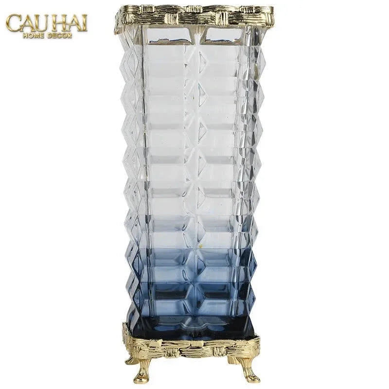 Maison Couture - Bình Hoa Pha Lê Azure Obelisk Cristalleries 22/32-BÌNH HOA-CẬU HAI HOME DECOR