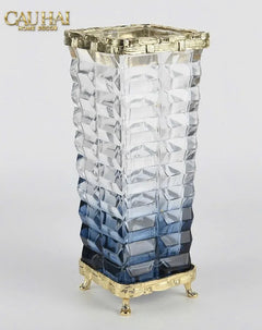 Maison Couture - Bình Hoa Pha Lê Azure Obelisk Cristalleries 22/32-CẬU HAI HOME DECOR