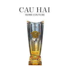 Maison Couture - Bình Hoa Pha Lê Goblet V Class Azure Medusa Cristalleries Vase H36-CẬU HAI HOME DECOR