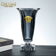 Maison Couture - Bình Hoa Pha Lê L’Atelier Medusa Midnight Goblet Cristallerie Vase 33-CẬU HAI HOME DECOR
