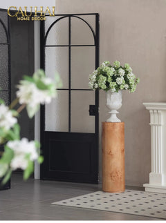 Maison Couture - Bình Hoa Phù Điêu Đá Sa Thạch Giả Ngọc - Amphora Des Dieux Dionysien - Patrimoine H47xM35-BÌNH HOA-CẬU HAI HOME DECOR