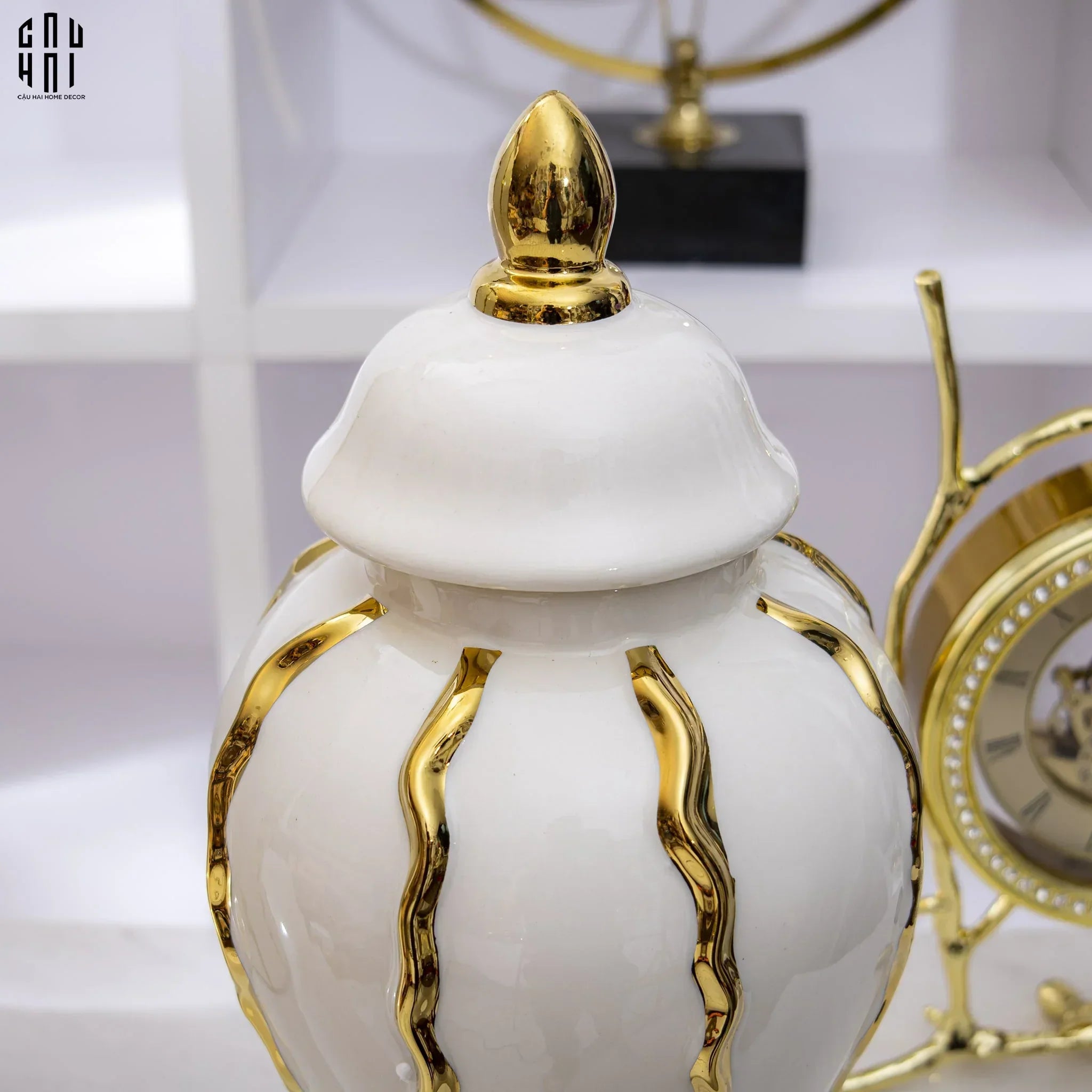 Maison Couture - Bình Hoa Porcelain Atelier Flynn H60-CẬU HAI HOME DECOR