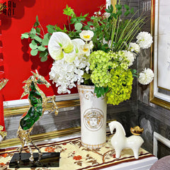 Maison Couture - Bình Hoa Sứ Tráng Men Cao Cấp V Class - Medusa Timeless Mythology 17x30.5-CẬU HAI HOME DECOR