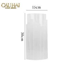 Maison Couture - Bình Hoa Thạch Anh Trắng Elite Quartz Allure Gemstone Vases H30-BÌNH HOA-CẬU HAI HOME DECOR