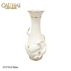 Maison Couture - Bình Hoa Thiên Nga - Odette Impériale Swan Princess Vase H31-BÌNH HOA-CẬU HAI HOME DECOR